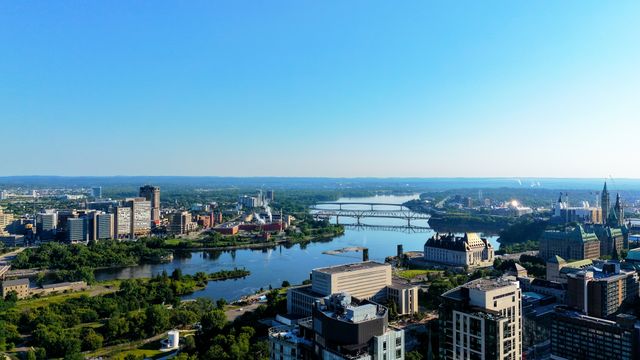 aerial view of ottawa